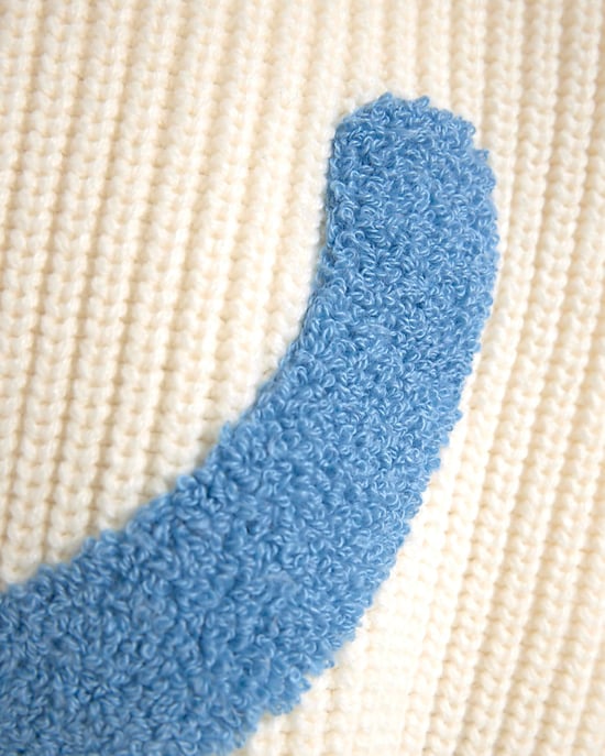 River Island Girls Jumper Cream Knitted Smile - Image 4