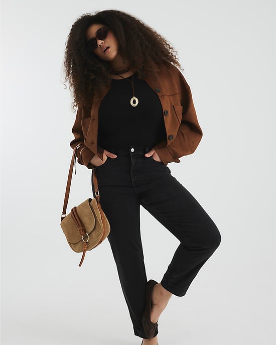River Island Womens Mom Sculpt Jeans Black Denim - Image 4