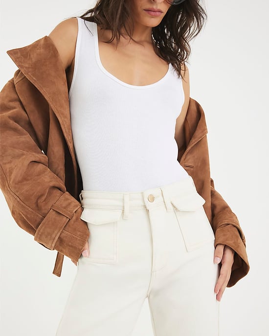 River Island Womens Flared Jeans Cream High Rise Relaxed - Image 3
