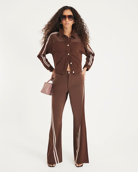 River Island Womens Denim Jacket Brown Long Sleeve Hybrid - Image 2