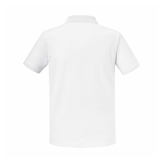 Russell Unisex Adult Authentic Eco Polo Shirt (White) - Image 2