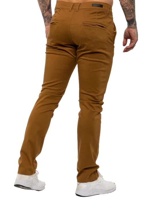 Enzo | Mens Slim Fit Stretch Chinos - Image 3