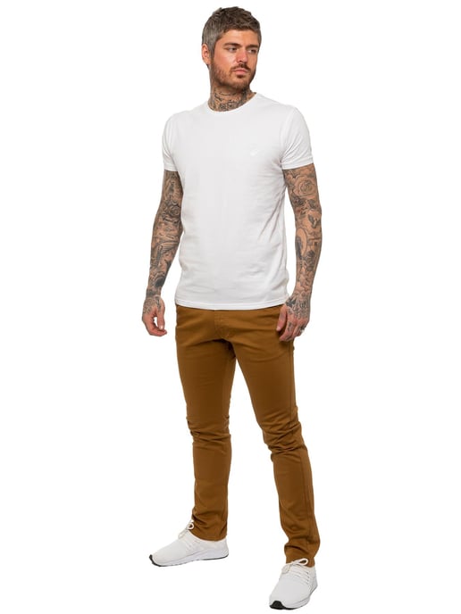 Enzo | Mens Slim Fit Stretch Chinos - Image 5