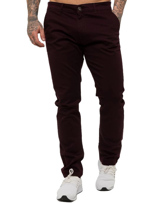 Enzo | Mens Slim Fit Stretch Chinos - Image 2