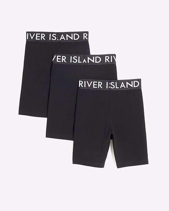 River Island Girls Cycle Shorts Black 3 Pack RI Waist - Image 4