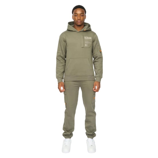 Duck and Cover Mens Adamsberg Tracksuit Set (Dark Olive) - Image 1