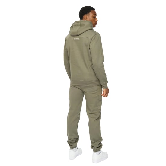 Duck and Cover Mens Adamsberg Tracksuit Set (Dark Olive) - Image 2