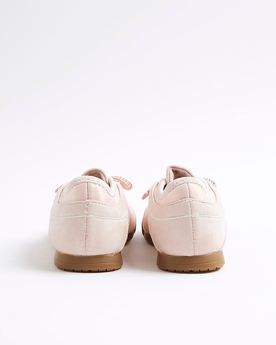 River Island Girls Trainers Pink Bow - Image 3