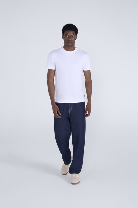'Icon' Men's Tee Cotton Slim Fit Everyday Comfy Casual T-Shirt White - Image 2