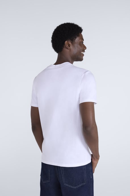 'Icon' Men's Tee Cotton Slim Fit Everyday Comfy Casual T-Shirt White - Image 3