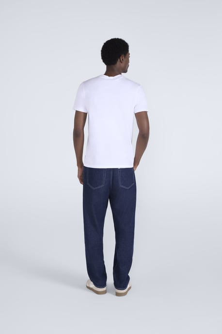 'Icon' Men's Tee Cotton Slim Fit Everyday Comfy Casual T-Shirt White - Image 4