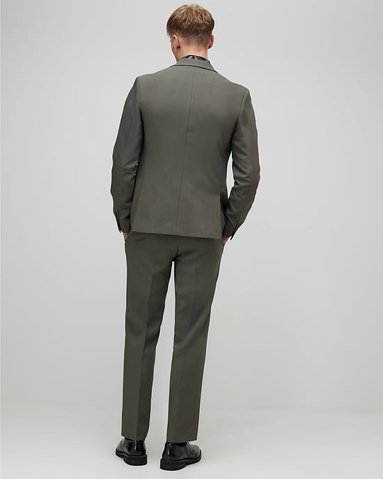 River Island Mens Suit Trousers Green Skinny Fit - Image 4
