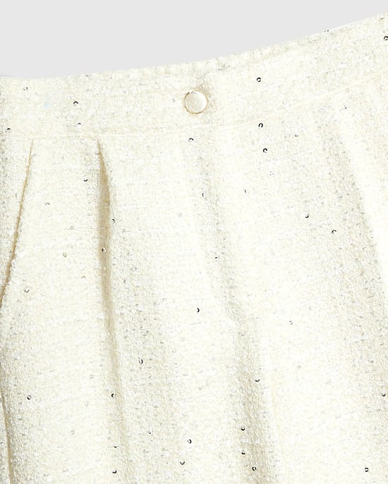 River Island Girls Trousers Cream Boucle - Image 3