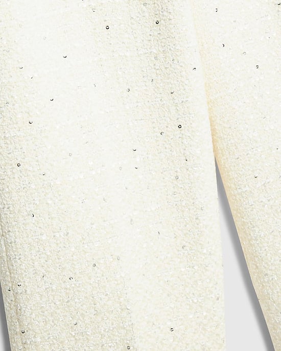 River Island Girls Trousers Cream Boucle - Image 4