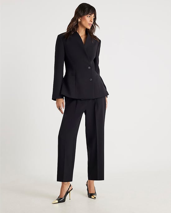 River Island Womens Straight Leg Trousers Black - Image 1
