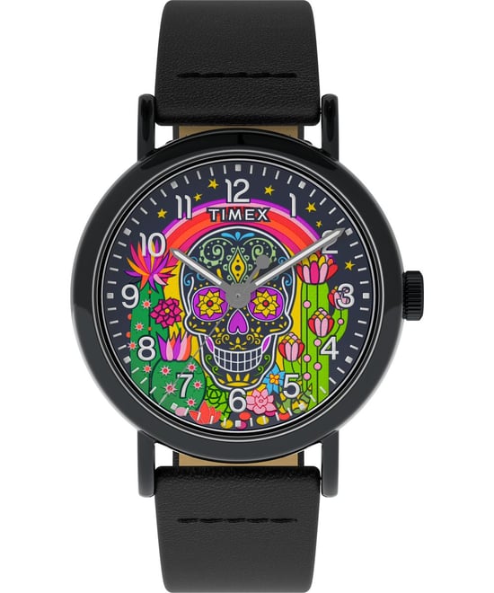 Timex Weekender Day Of The Dead Heren Horloge Zwart TW2Y15900 - Image 1