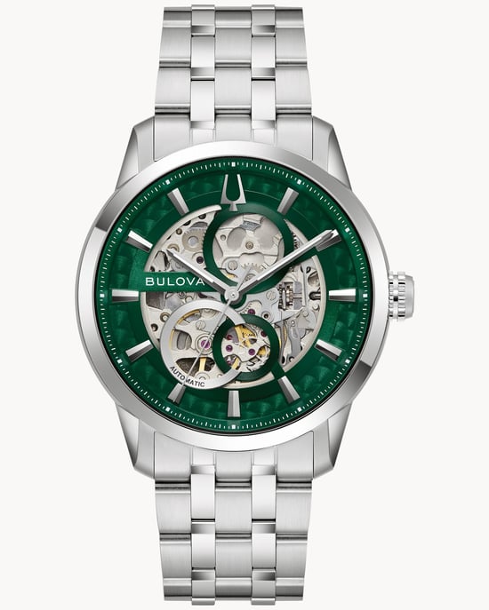 Bulova Sutton Men's Silver Watch 96A329 - Image 1