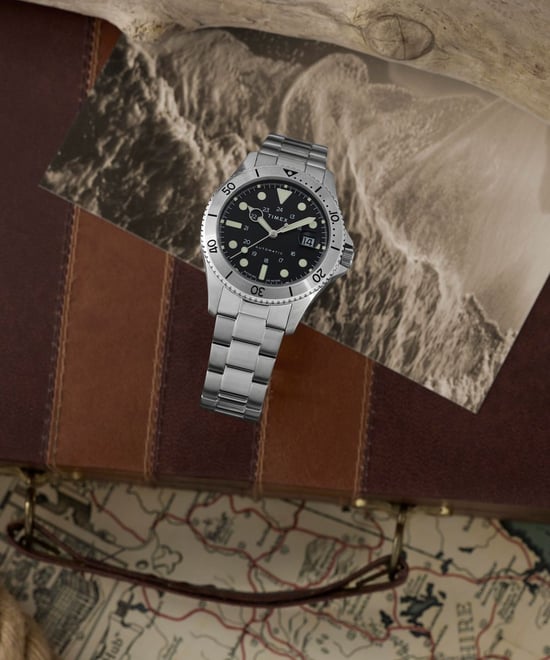 Timex Navi Heren Horloge Zilverkleurig TW2Y15300 - Image 5