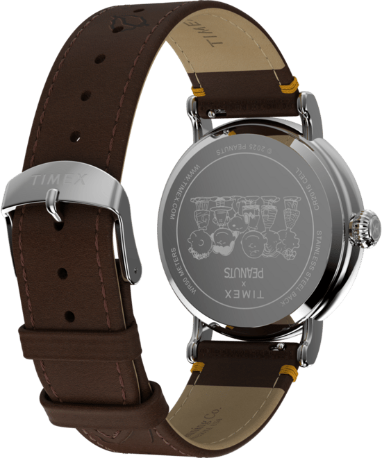 Timex Peanuts Waterbury Unisex Horloge Bruin TW2W44300 - Image 3