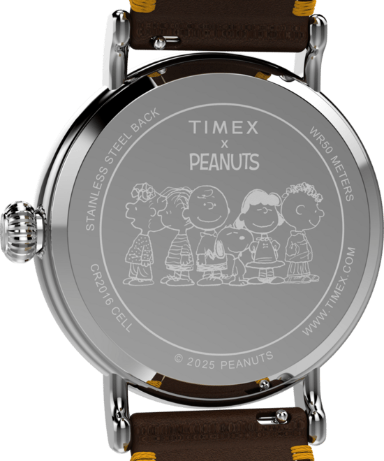 Timex Peanuts Waterbury Unisex Horloge Bruin TW2W44300 - Image 4