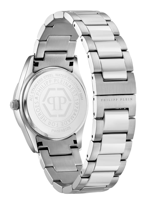 Philipp Plein Plein Icon Chain Dames Horloge Zilverkleurig PW1FA0125 - Image 2