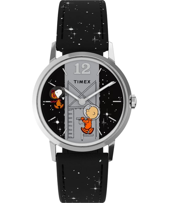 Timex Peanuts Marlin Space Unisex's Black Watch TW2W89700 - Image 1