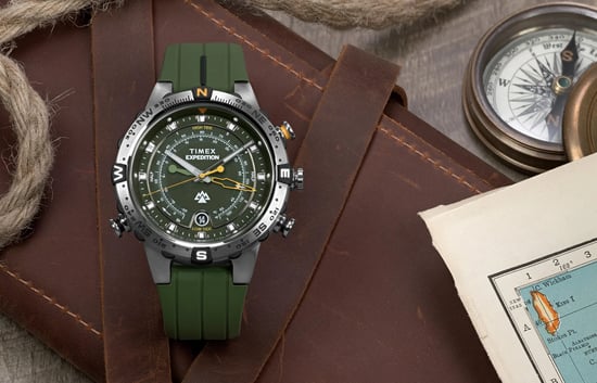 Timex Expedition North Tide/temp/compass Heren Horloge Groen TW2Y14400 - Image 5