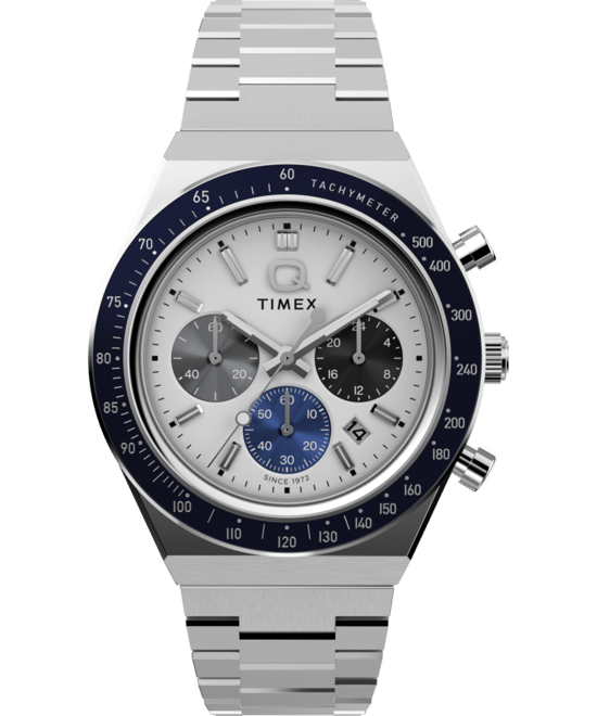Timex Q Sport Heren Horloge Zilverkleurig TW2Y36200 - Image 1