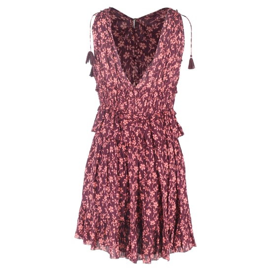Ulla Johnson Noelle Bloemenprint Mini Jurk in Bourgondisch Katoen - Image 1