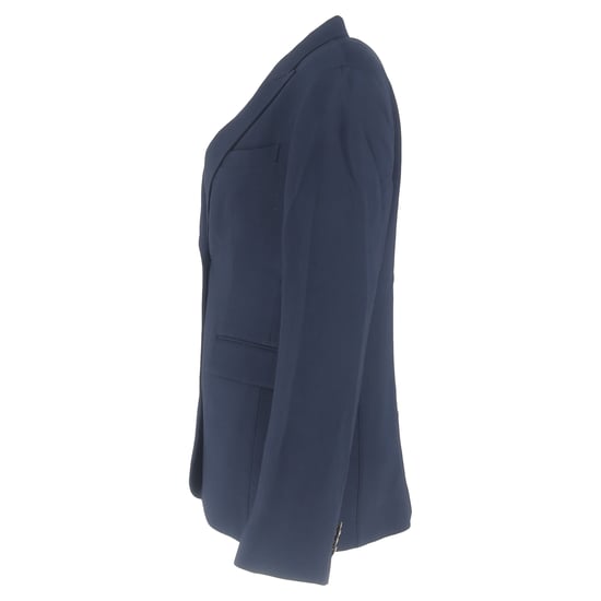 Loro Piana Single Breasted Blazer in Navy Blue Wool - Image 2