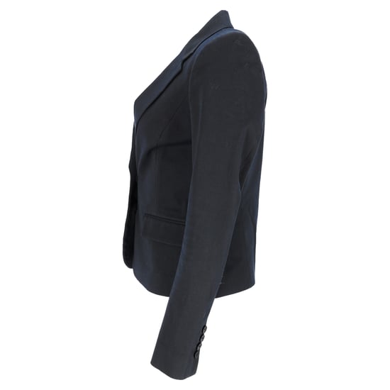Joseph Enkelknäppt Blazer med Fickor i Mörkblå Bomull - Image 2