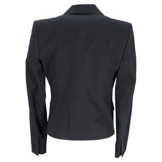 Joseph Enkelknäppt Blazer med Fickor i Mörkblå Bomull - Image 3