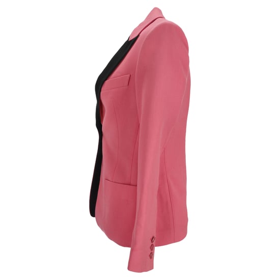 Emilio Pucci Single-Breasted Blazer with Pockets in Pink Wool - Image 2