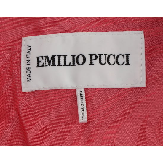 Emilio Pucci Single-Breasted Blazer with Pockets in Pink Wool - Image 4