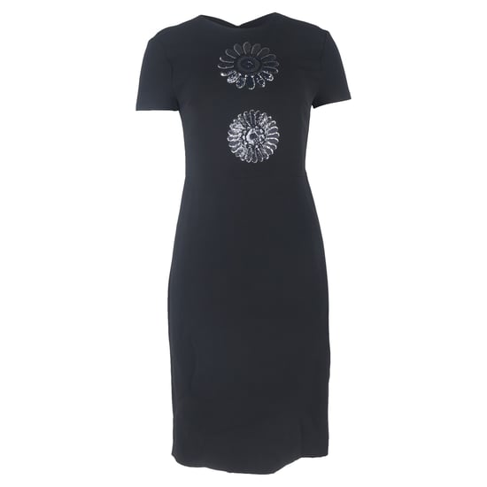 Prada Pailletten Sheath Jurk in Zwarte Viscose - Image 1
