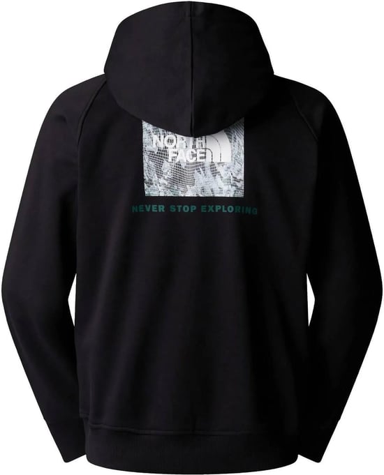The North Face Men’s Raglan Box Tailgrid Infill Hoodie Black - Image 2
