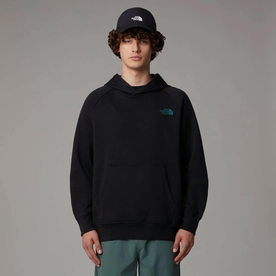 The North Face Men’s Raglan Box Tailgrid Infill Hoodie Black - Image 3