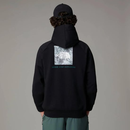 The North Face Men’s Raglan Box Tailgrid Infill Hoodie Black - Image 4