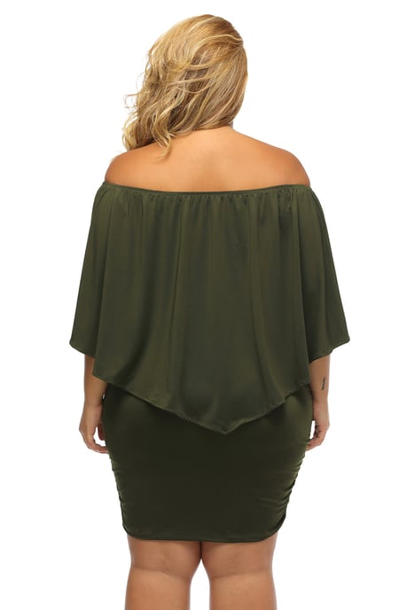 Plus Size Offshoulder Dress - Image 5