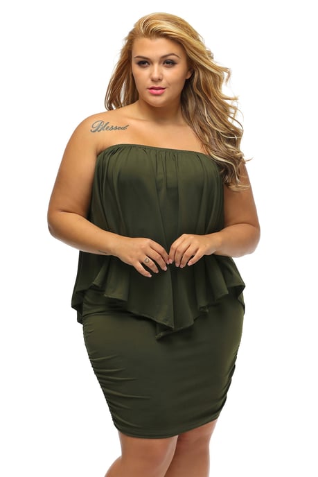Plus Size Offshoulder Dress - Image 6