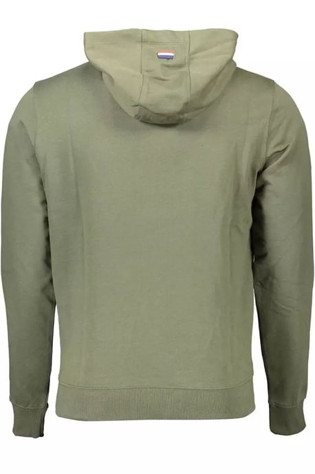 Fleece Hoodie Pullover Olijfgroen - Image 2