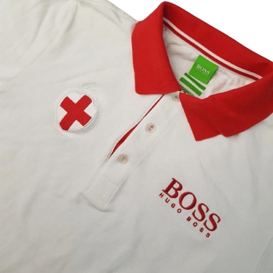 Hugo Boss Paddy Flag England Mens T-Shirt - Small - Image 3