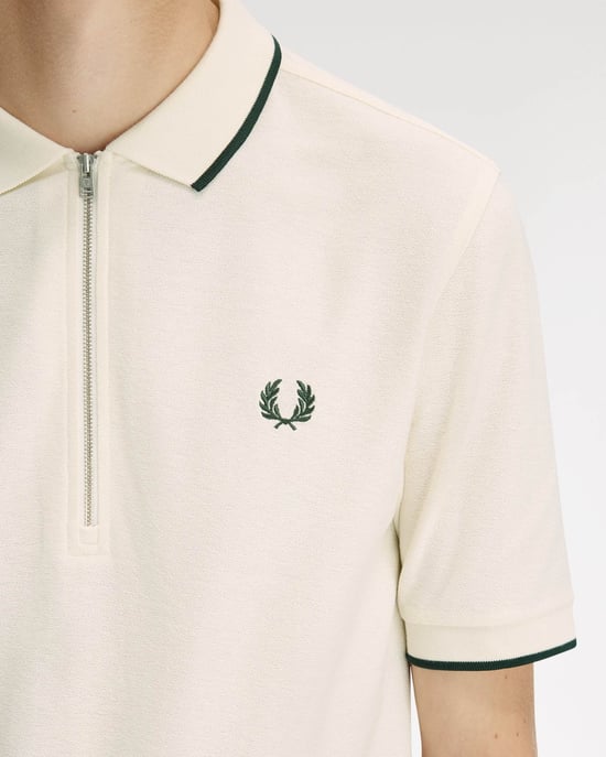 Polo Shirt in Ivory - Image 3