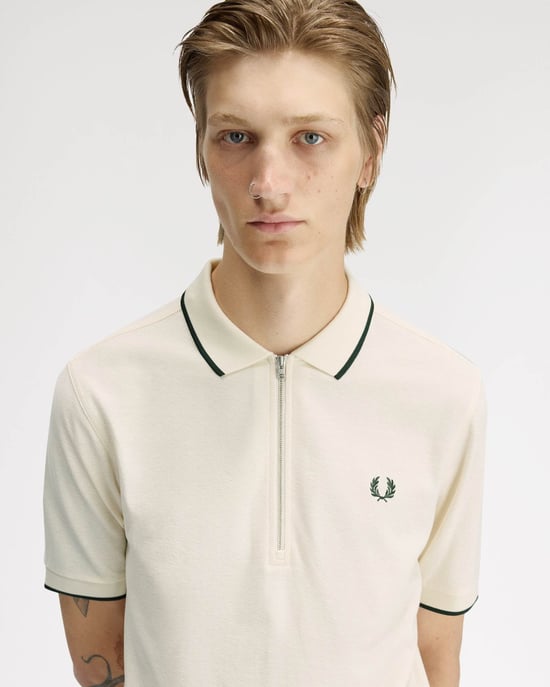 Polo Shirt in Ivory - Image 4
