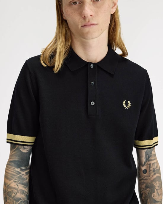 Polo Shirt in Black - Image 4