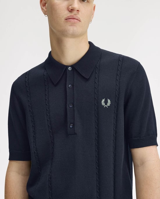 Polo Shirt in Dark Blue - Image 3