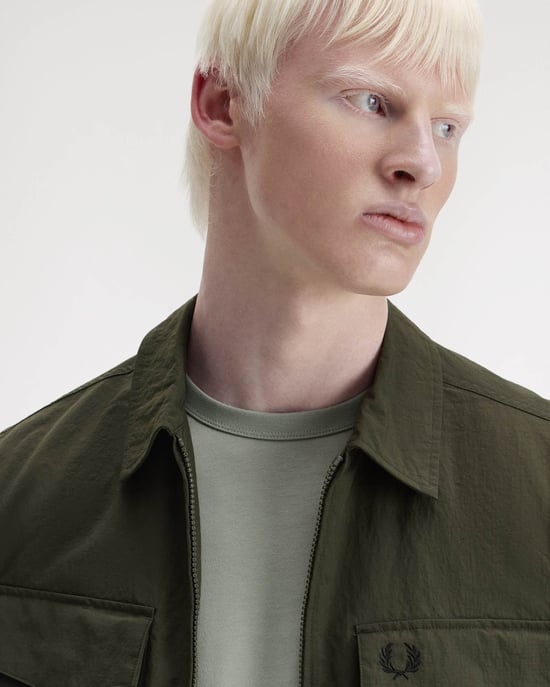 408 Overshirt in Dark Green - Image 2