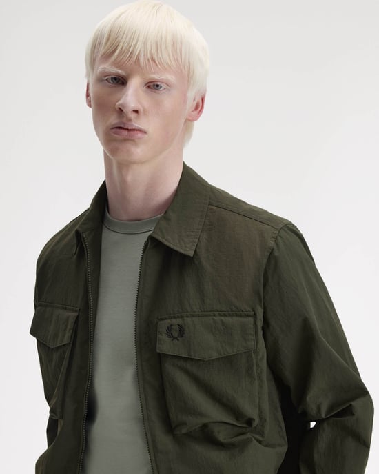 408 Overshirt in Dark Green - Image 3