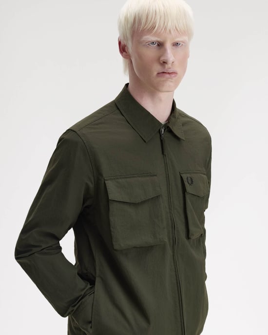 408 Overshirt in Dark Green - Image 5