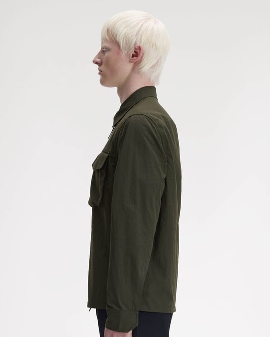 408 Overshirt in Dark Green - Image 6
